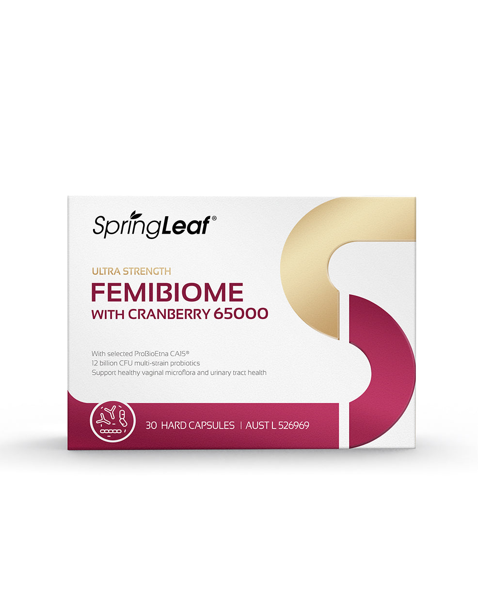 SpringLeaf Ultra Strength Femibiome with Cranberry 65000mg