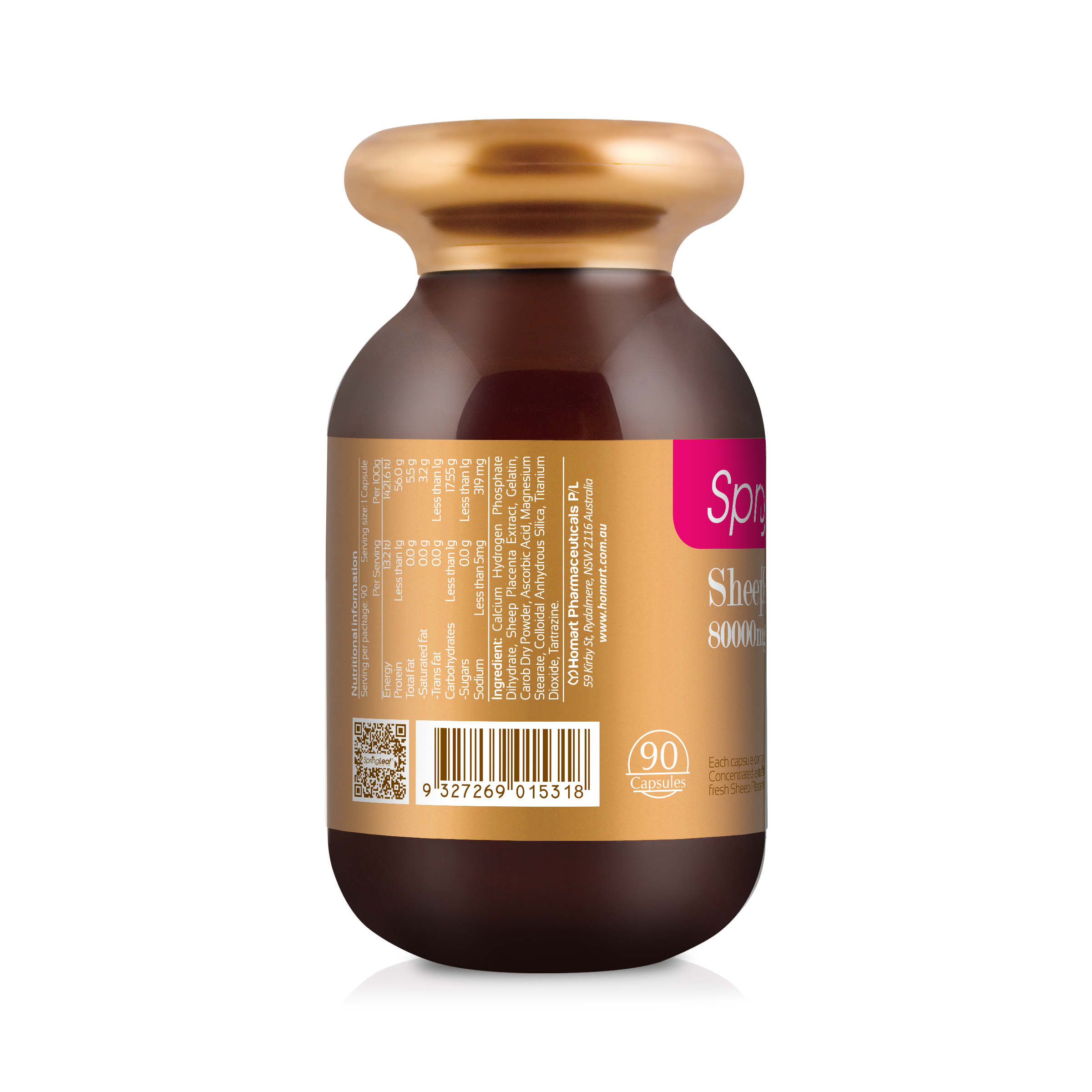 SpringLeaf Sheep Placenta 80000mg