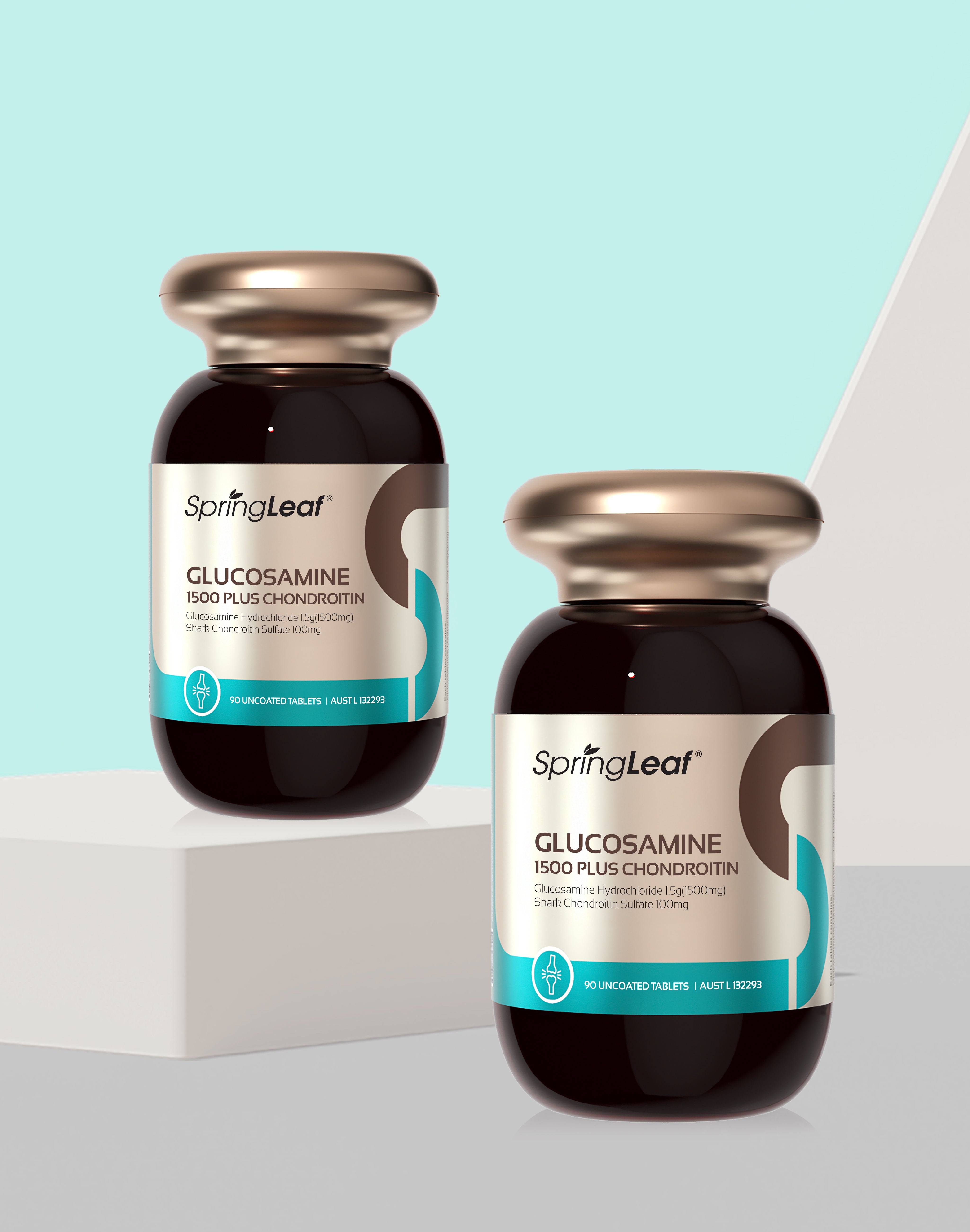 SpringLeaf Glucosamine 1500 Plus Chondroitin