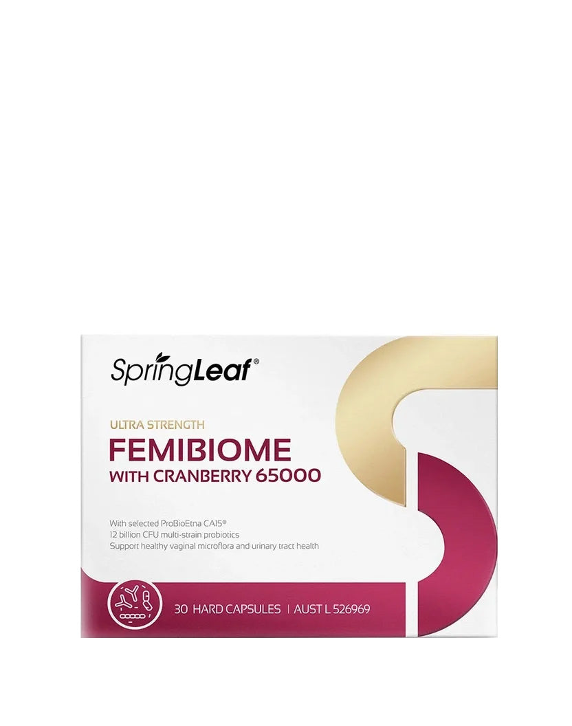 SpringLeaf Ultra Strength Femibiome with Cranberry 65000mg