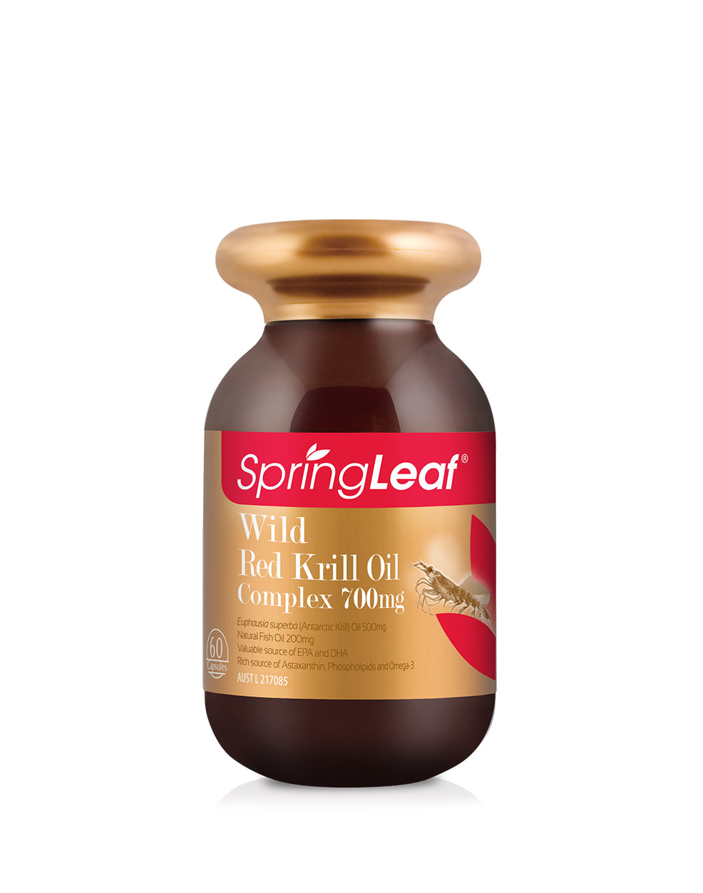 SpringLeaf Wild Red Krill Oil Complex 700mg