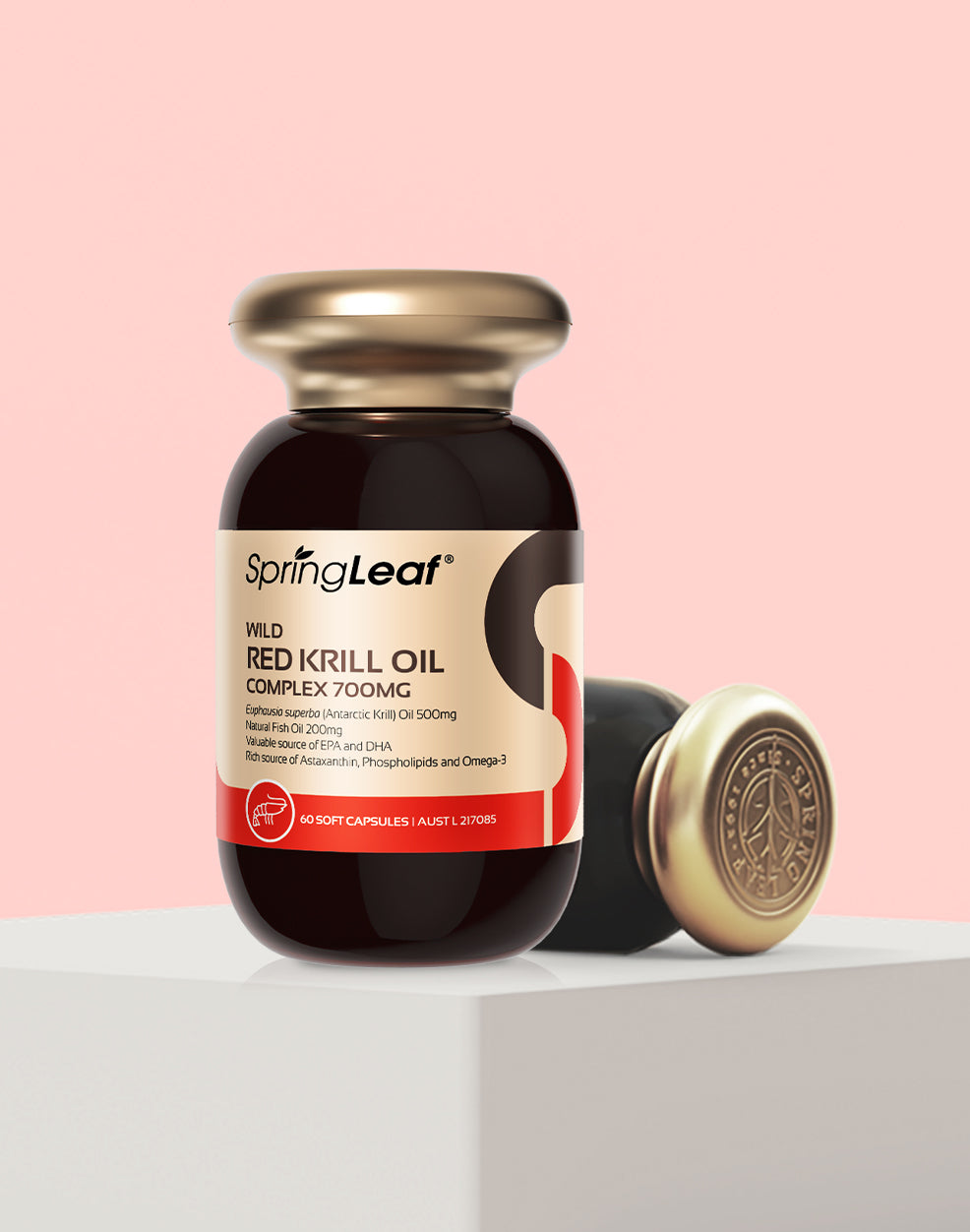 SpringLeaf Wild Red Krill Oil Complex 700mg