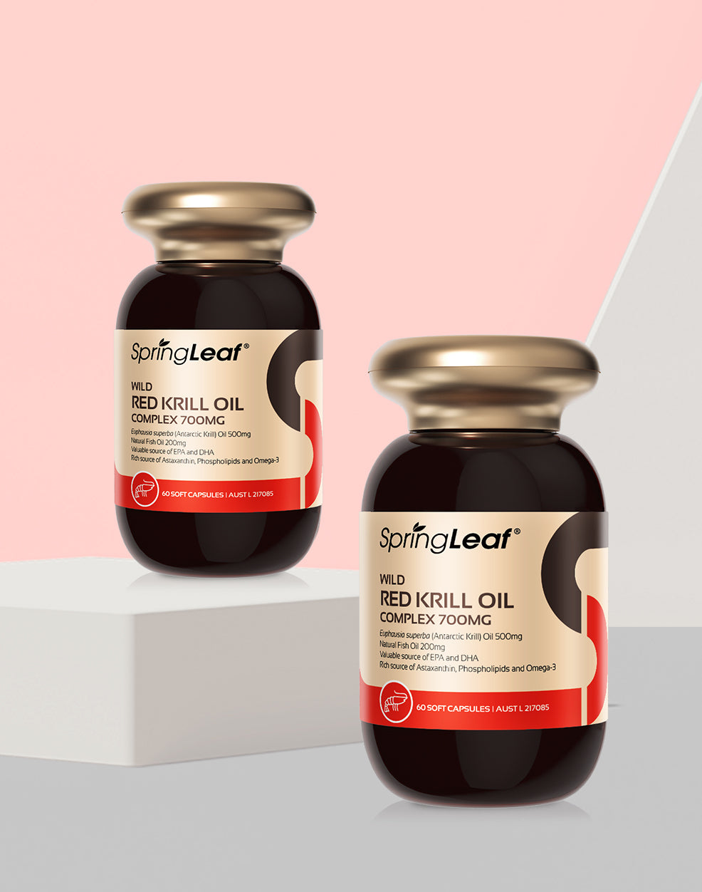 SpringLeaf Wild Red Krill Oil Complex 700mg